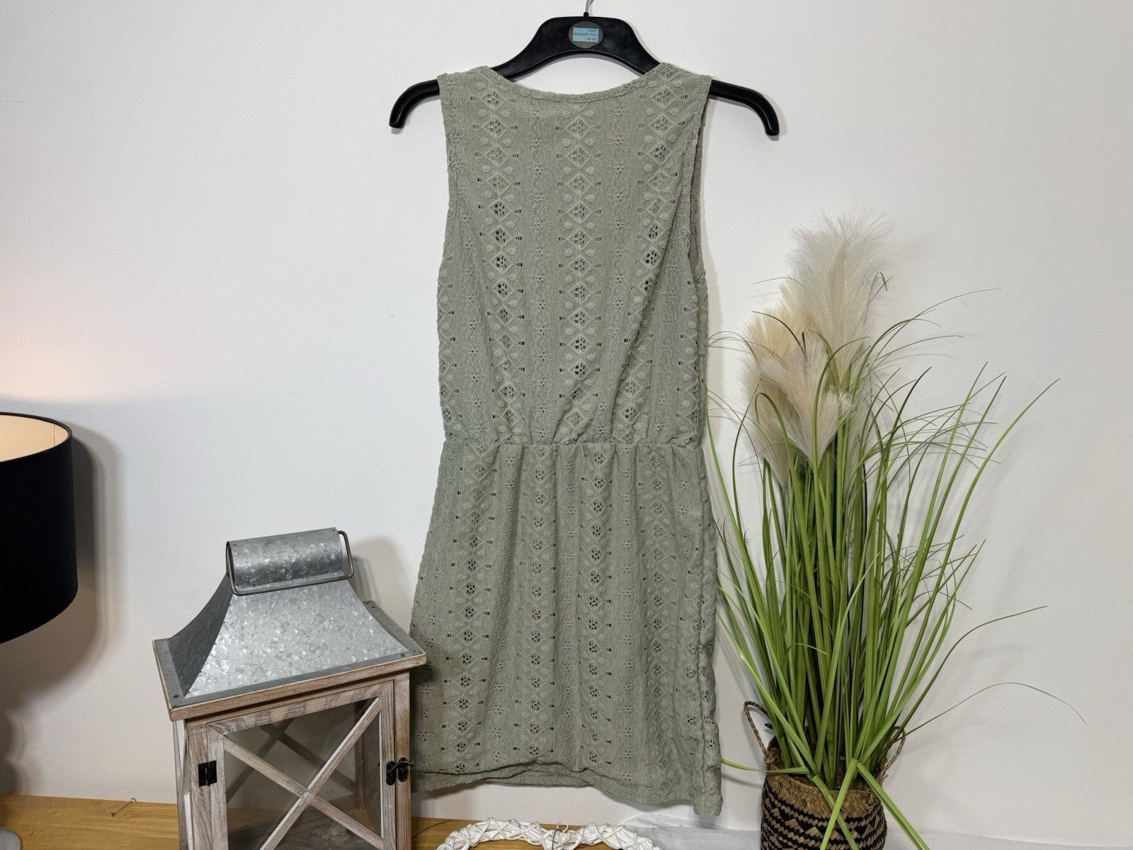 Shein Textured Lined Sundress Drawstring Waist Size M