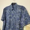 Springfield Navy Pattern Relaxed Fit Short Sleeve Shirt Size L