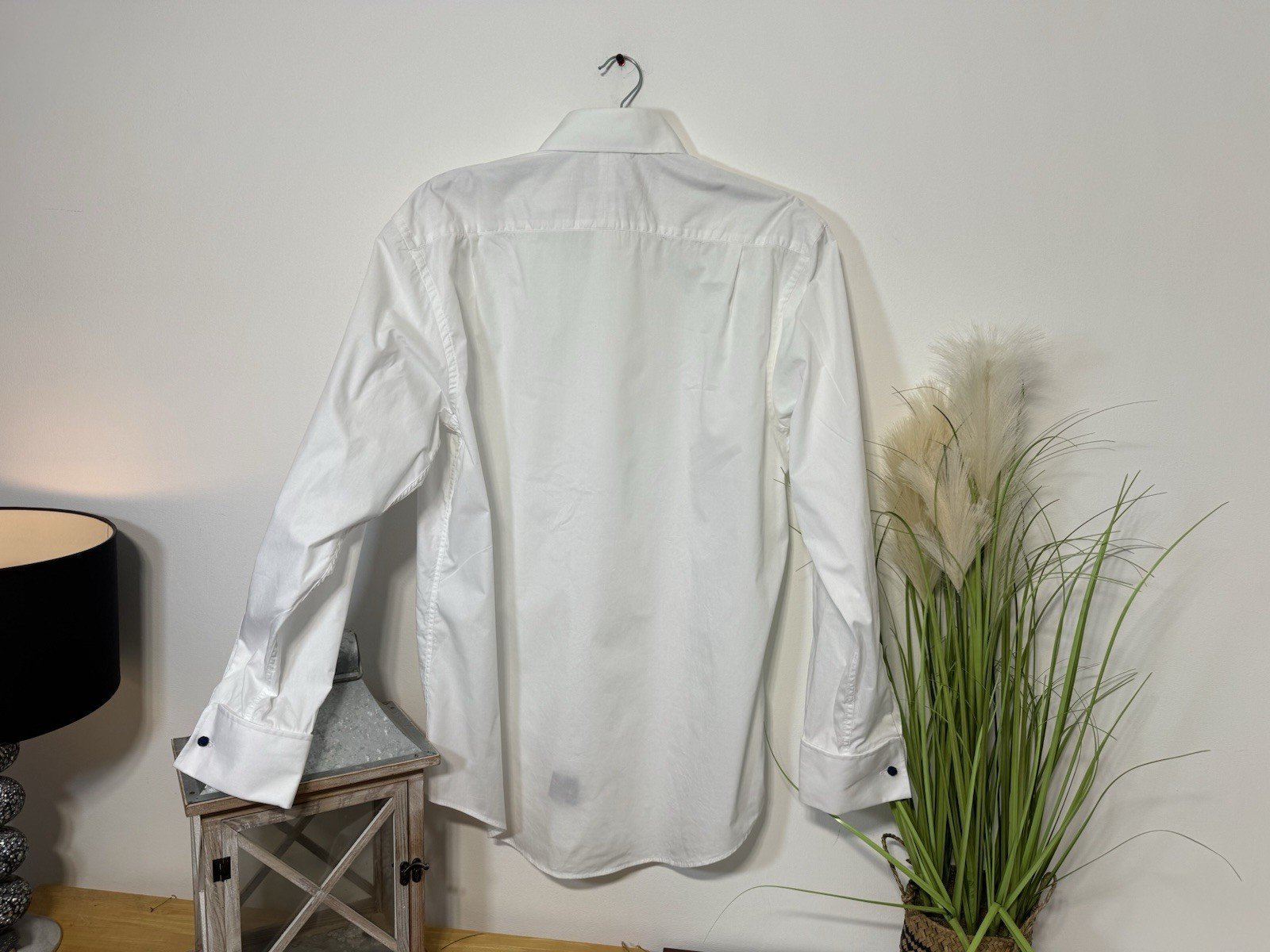 Stephen’s Brothers White French Cuff Long Sleeve Dress Shirt Neck 16