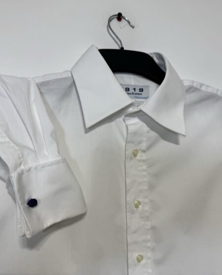 Stephen’s Brothers White French Cuff Long Sleeve Dress Shirt Neck 16
