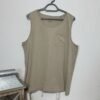 Stone Cotton Vest Top Size XL