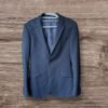 Topman Navy Blue Lined Single Breast Blazer Jacket Inside Pockets Pit-pit 21in