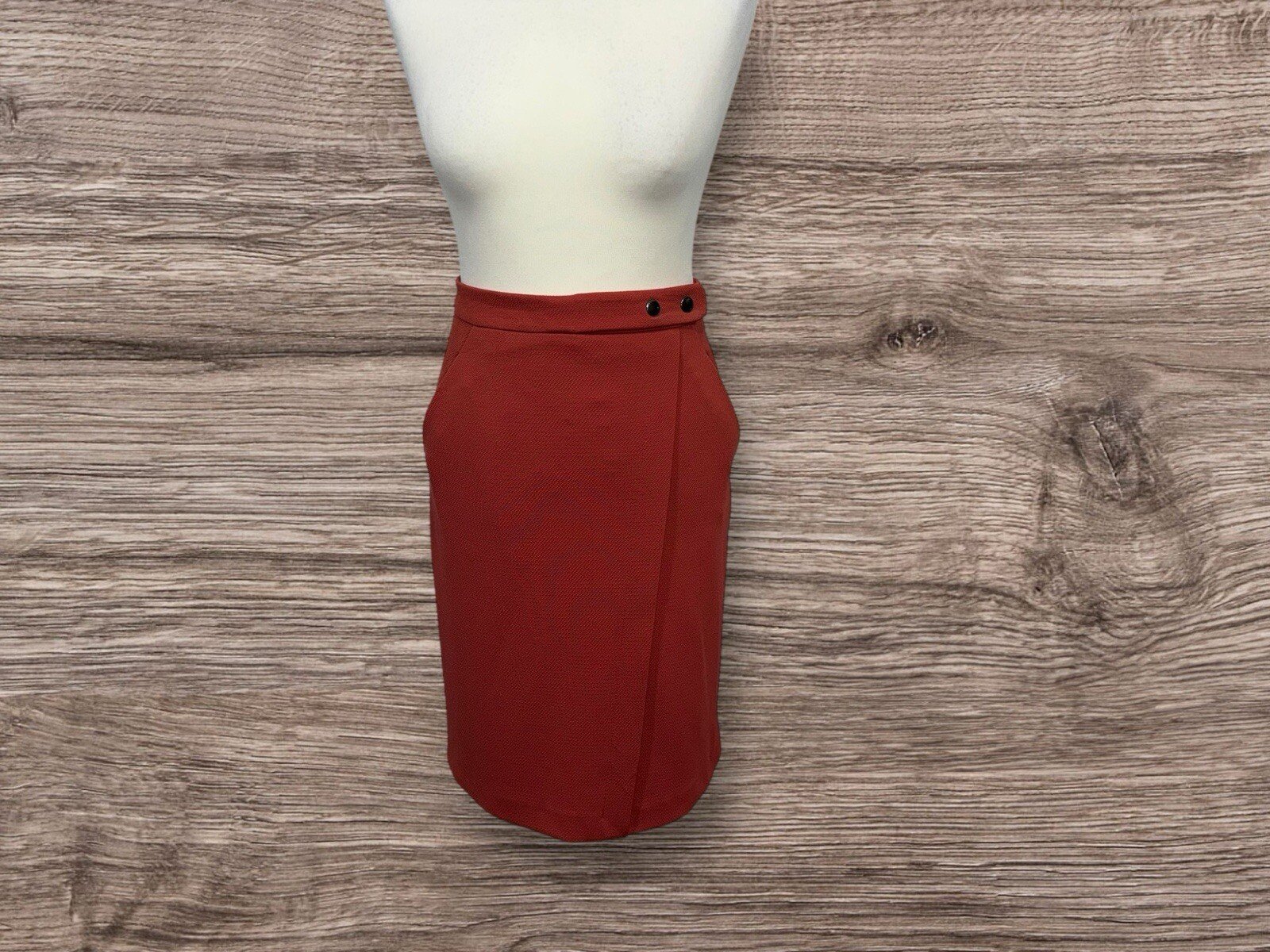 Tu Rust Textured Pencil Skirt Size 12