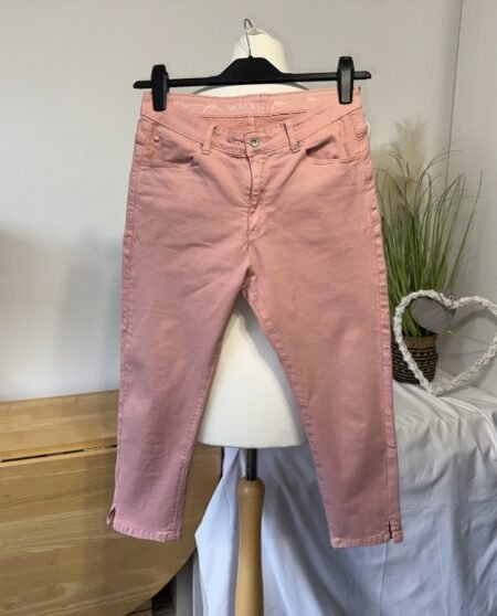 Womens Quba & Co pink cropped jeans Size UK8 Pocket Motif Excellent Condition