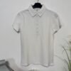 Women’s Skinnifit White Pique Knit Polo Top Size M