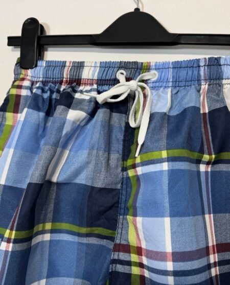 Blue Check Relaxed Fit Shorts Size S