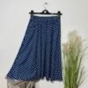 Blue Polka Dot Full Flowy Skirt Size 8-10