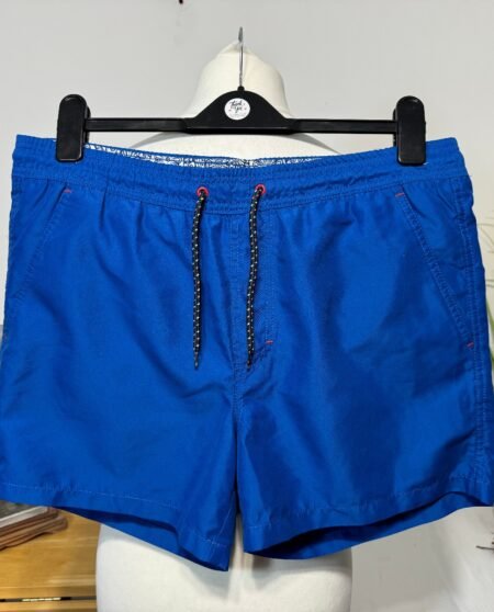 Burtons Menswear London Royal Blue Mesh Lined Swim Shirts Size S