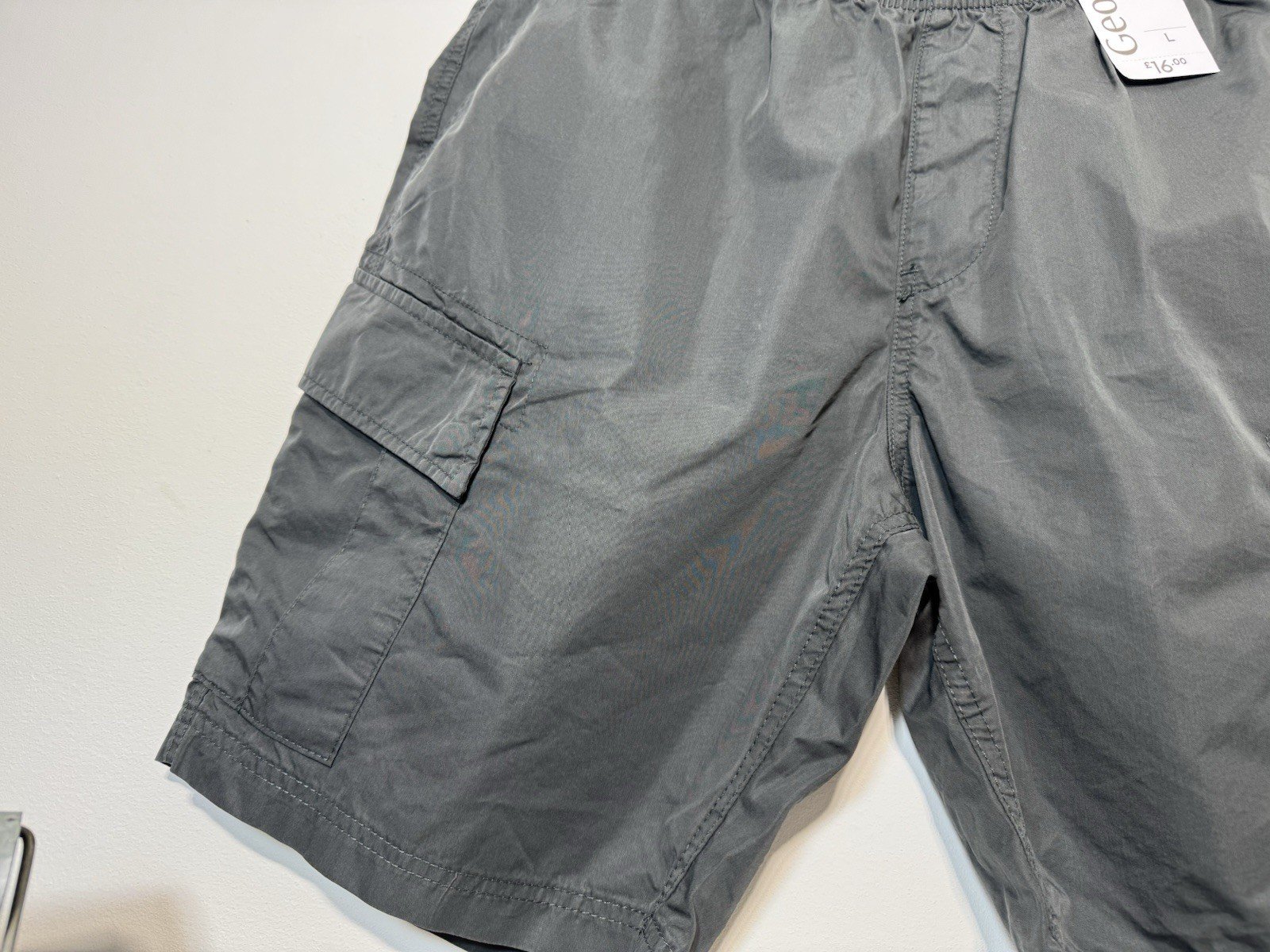 Charcoal Grey Cargo Shorts Size L