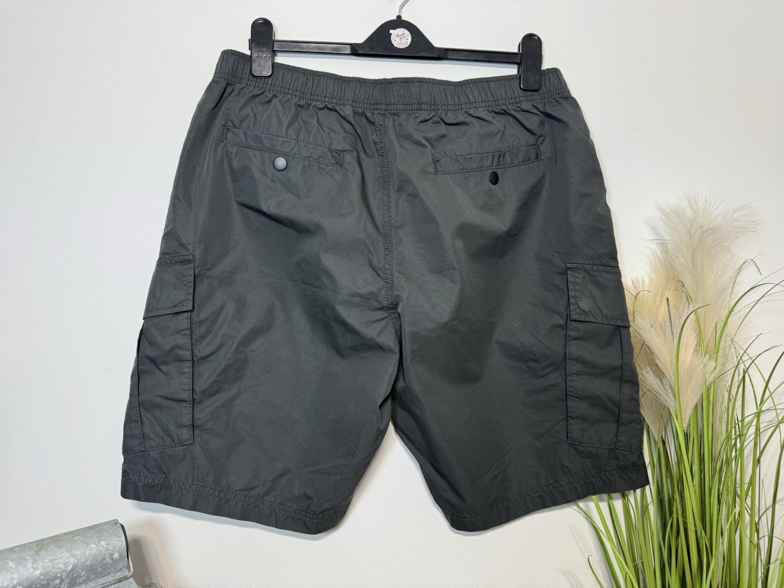 Charcoal Grey Cargo Shorts Size L