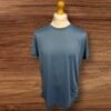 Crivit Blue Gym Top Rear And Arm Detail Round Neck Size L