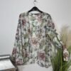 Dorothy Perkins Ecru Floral Waterfall Kimono Size 14