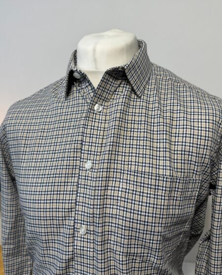 EWM JAMES PRINGLE CHECK LONG SLEEVE SHIRT SIZE M
