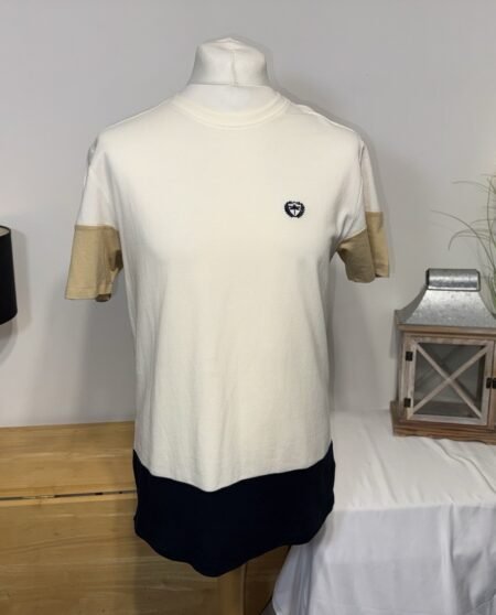 Easy Cream  Pique Cotton Top Size M