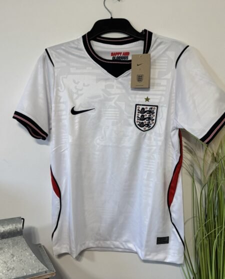 England World Cup 2026 Embossed Football Shirt Size S