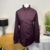George Deep Purple Regular Fit Long Sleeve Shirt Neck 18