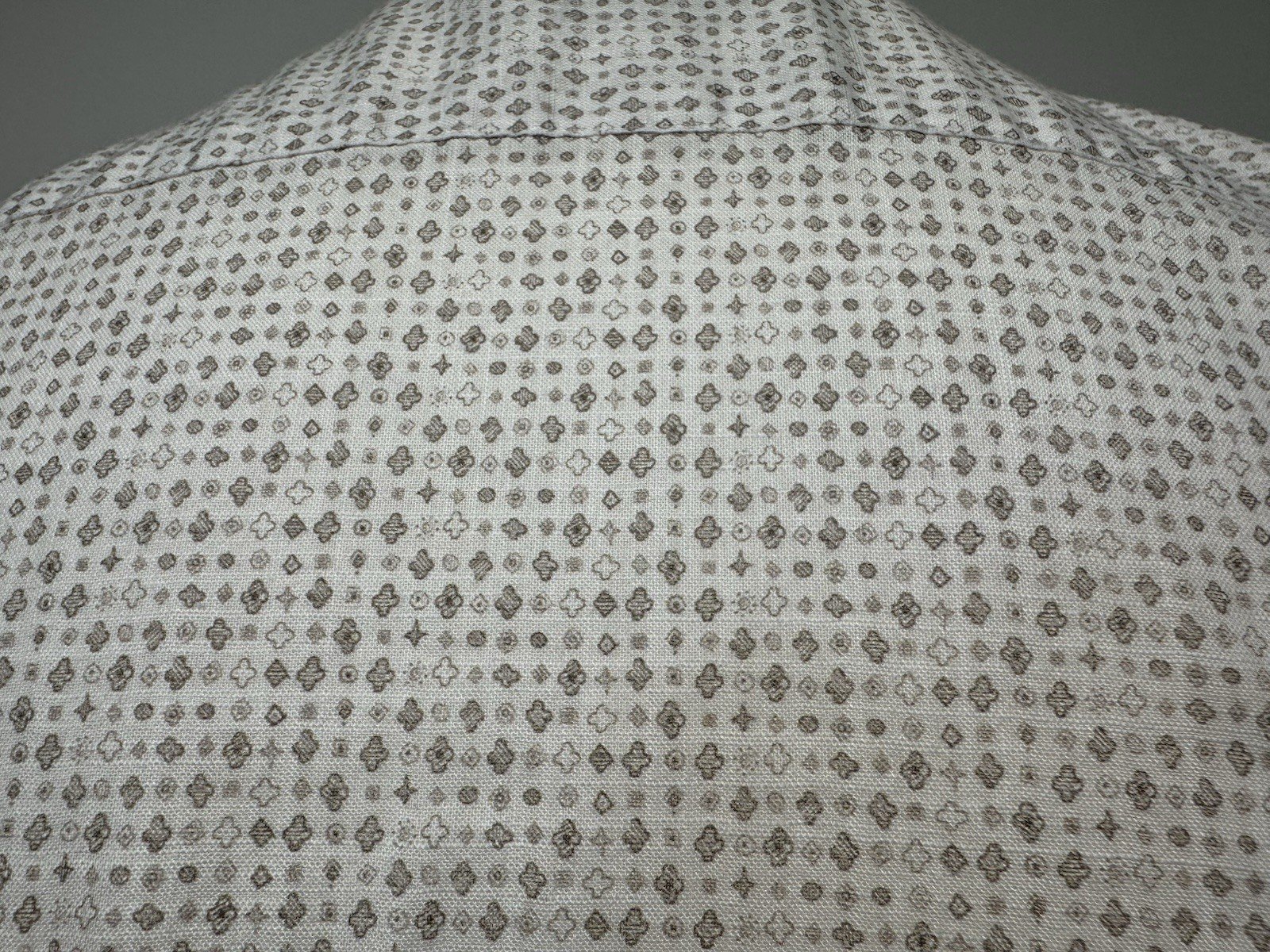 Hackett Print Slim Fit Button Down Collar Logo Cuff Size M