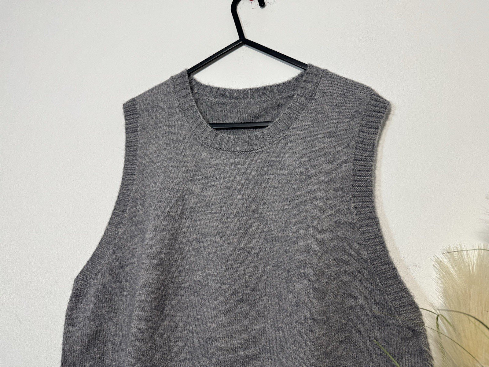 Heather Grey Knit Tank Top Size L/XL