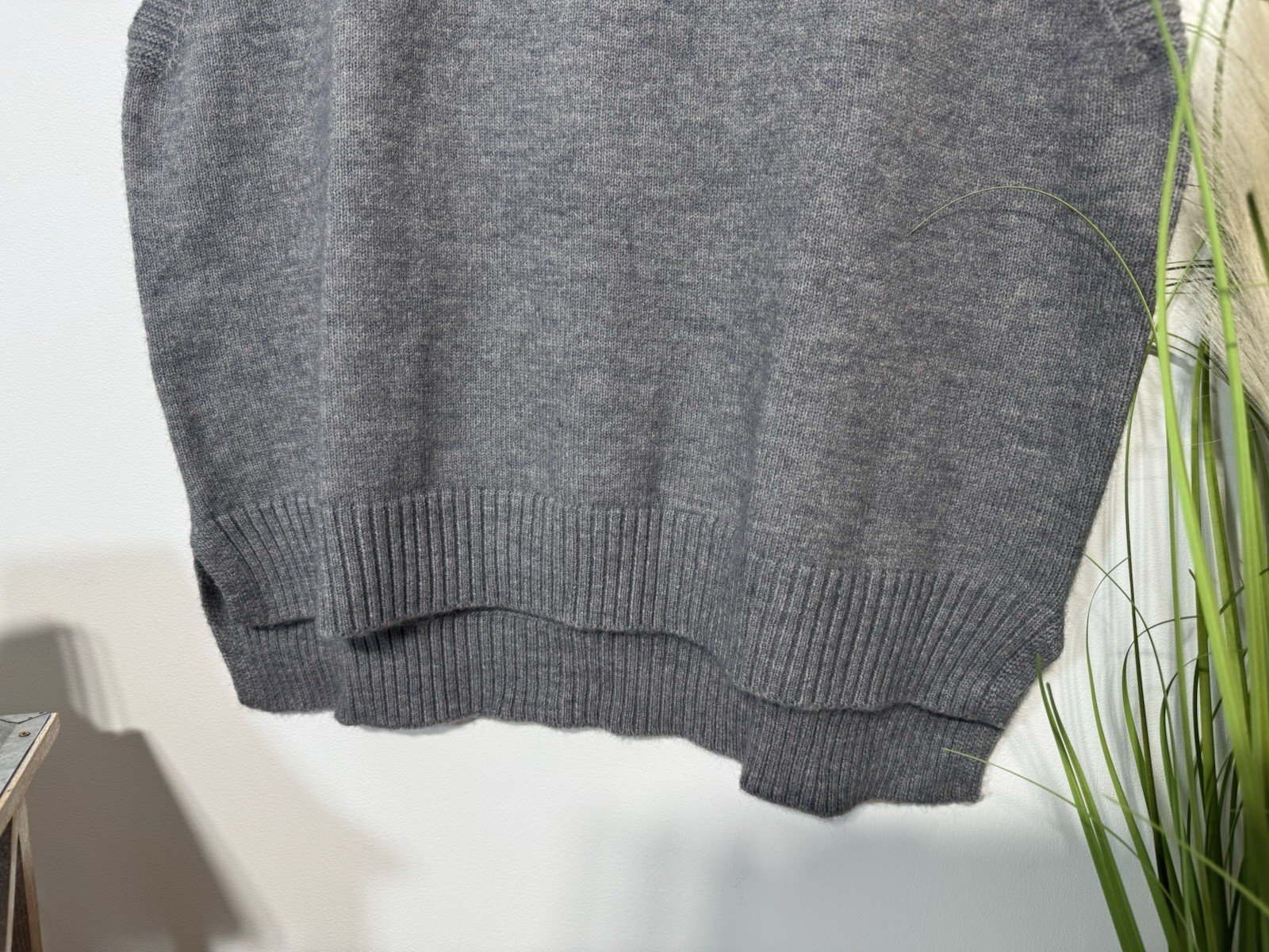 Heather Grey Knit Tank Top Size L/XL