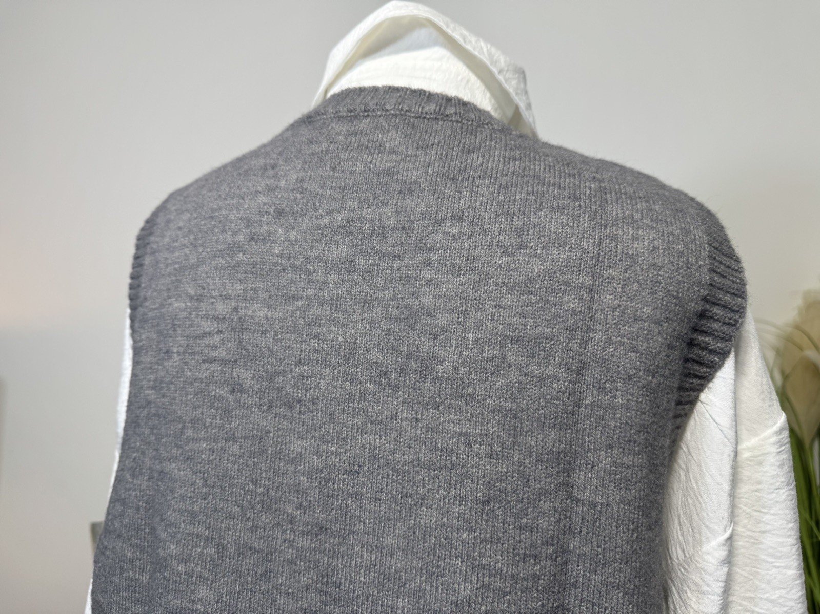 Heather Grey Knit Tank Top Size L/XL