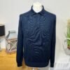 Jaeger Navy Merino Wool Collared Jumper Size L