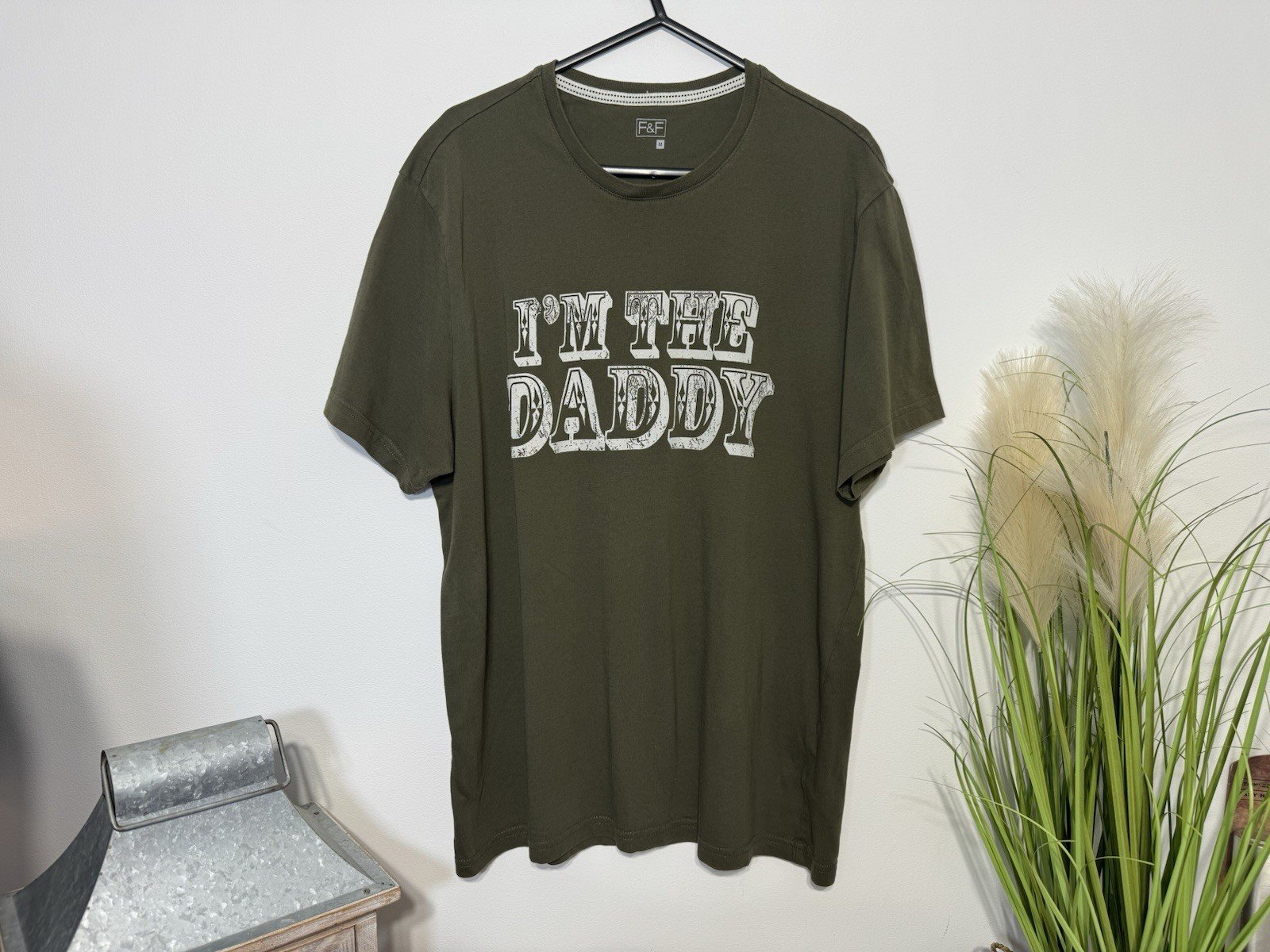 Khaki Graphic Short Sleeve T-Shirt Size M