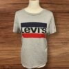 Levi’s Mark Grey Short Sleeved T Shirt With Front Motif Size L
