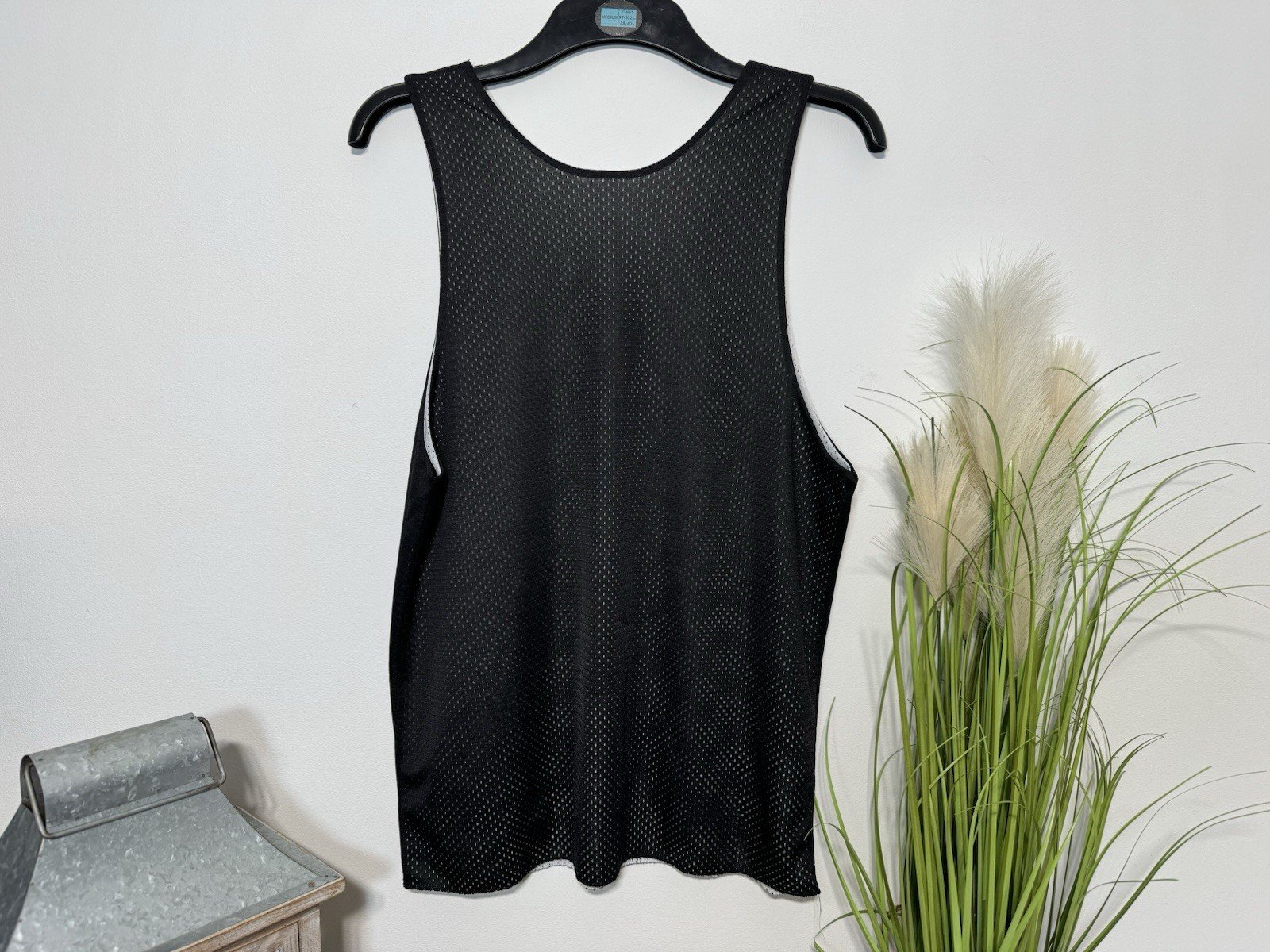 NBA Black Graphic Reversible Durable Ripstop Nylon Vest Size S