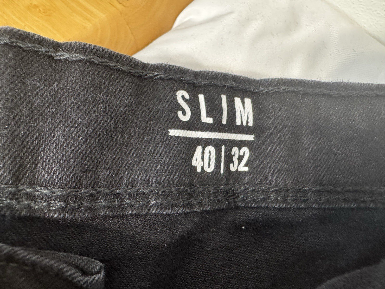 NEW Black Denim Stretch Slim Fit Jeans W40 L32