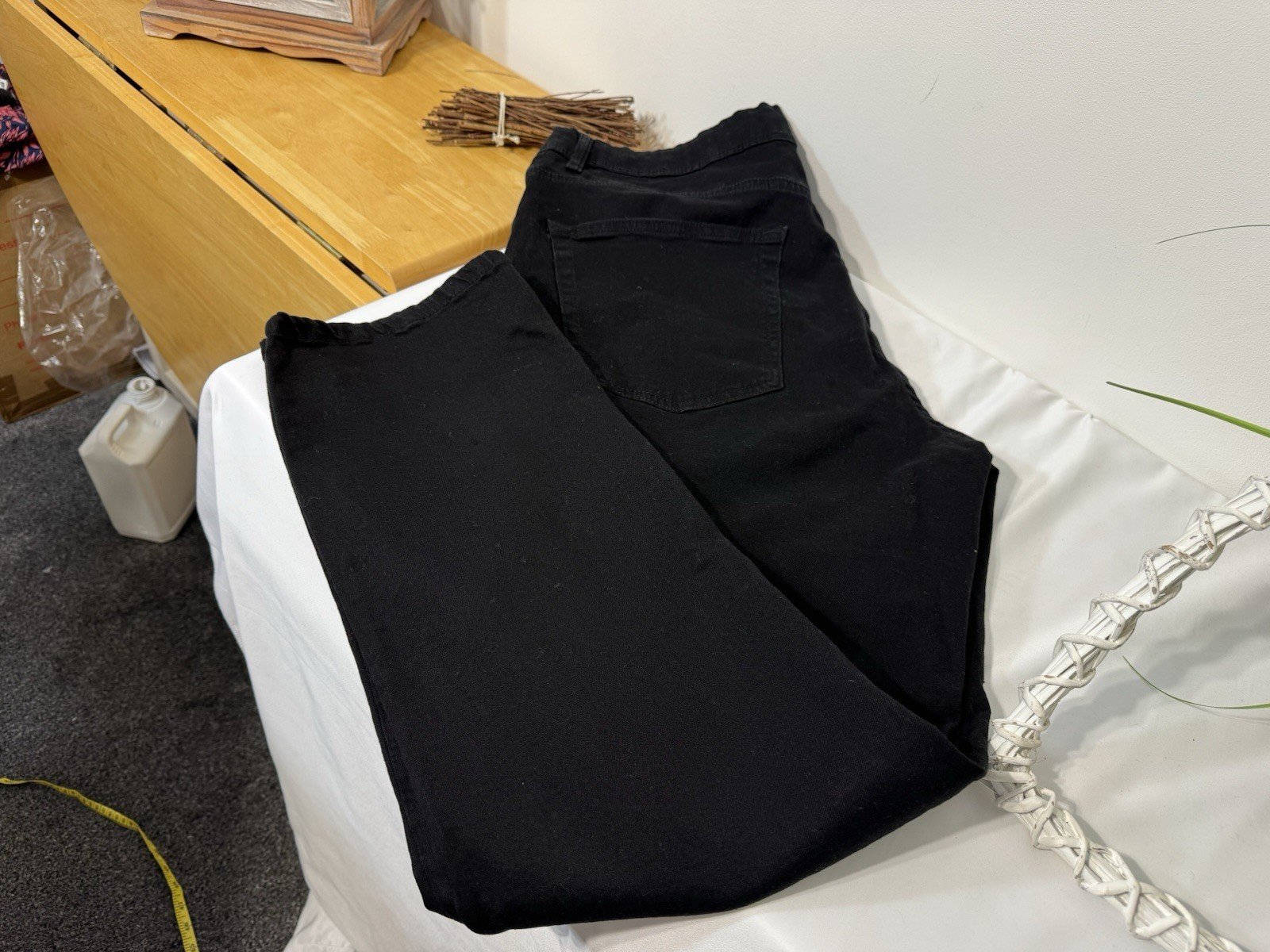 NEW Black Denim Stretch Slim Fit Jeans W40 L32