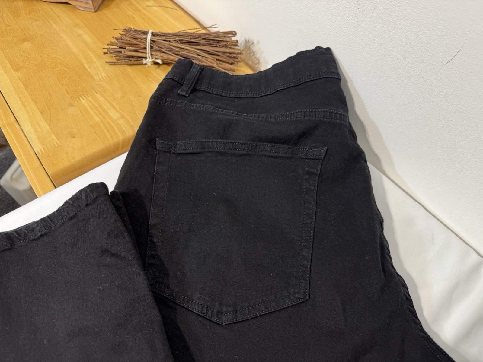 NEW Black Denim Stretch Slim Fit Jeans W40 L32