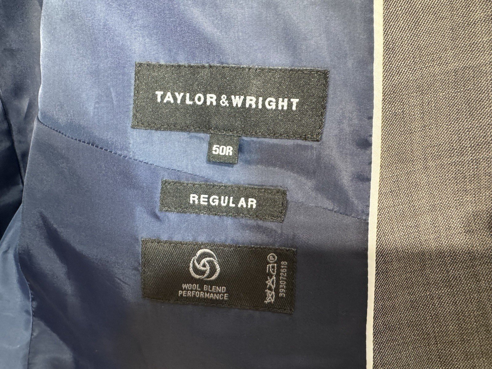 NEW Taylor & Wright Grey Suit Jacket Size 50R