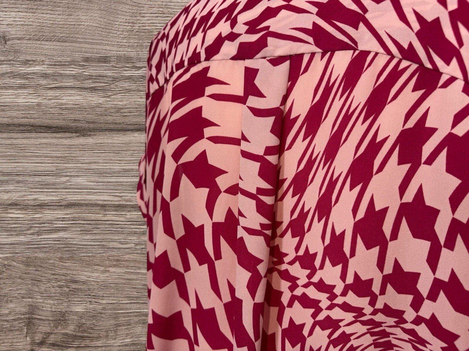 Next Tunic Buttoned Shoulder Flaps V-neck Stand Up Collar Size 14