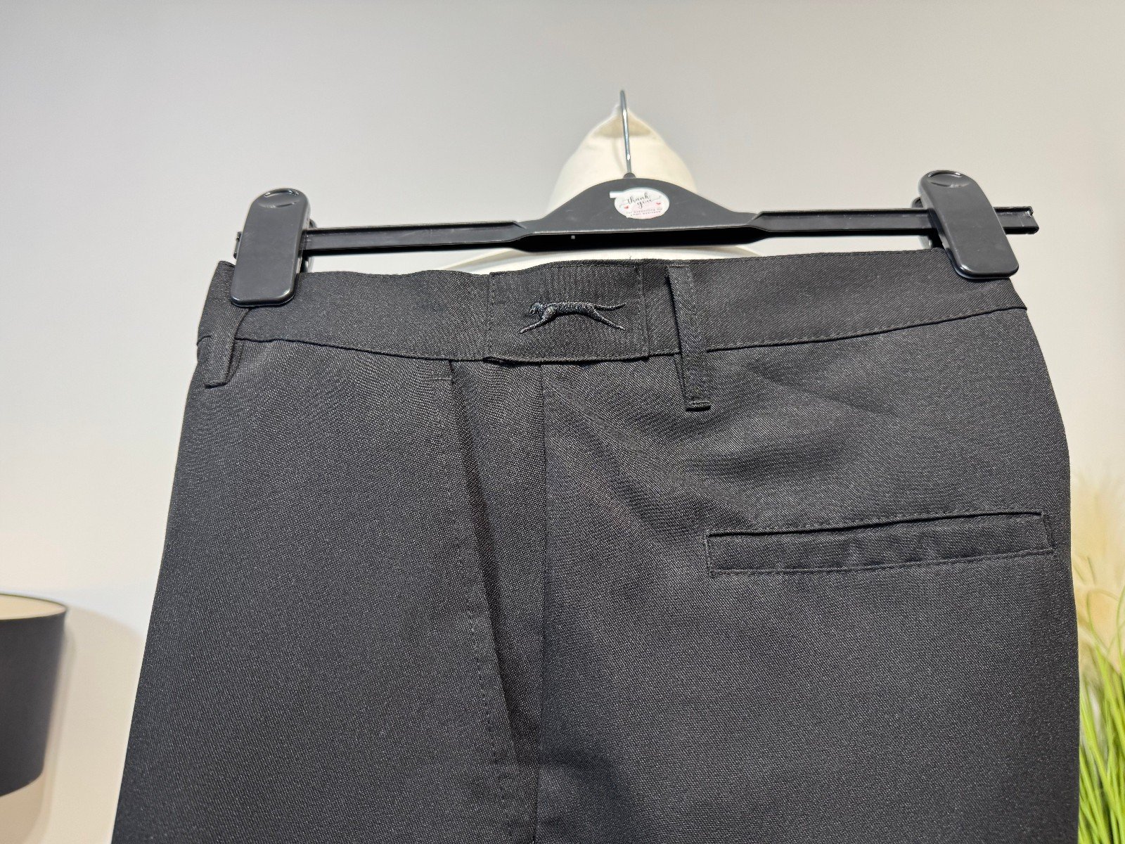 SLAZENGER STRAIGHT LEG CHINO TROUSERS WITH LOGO W34 L31