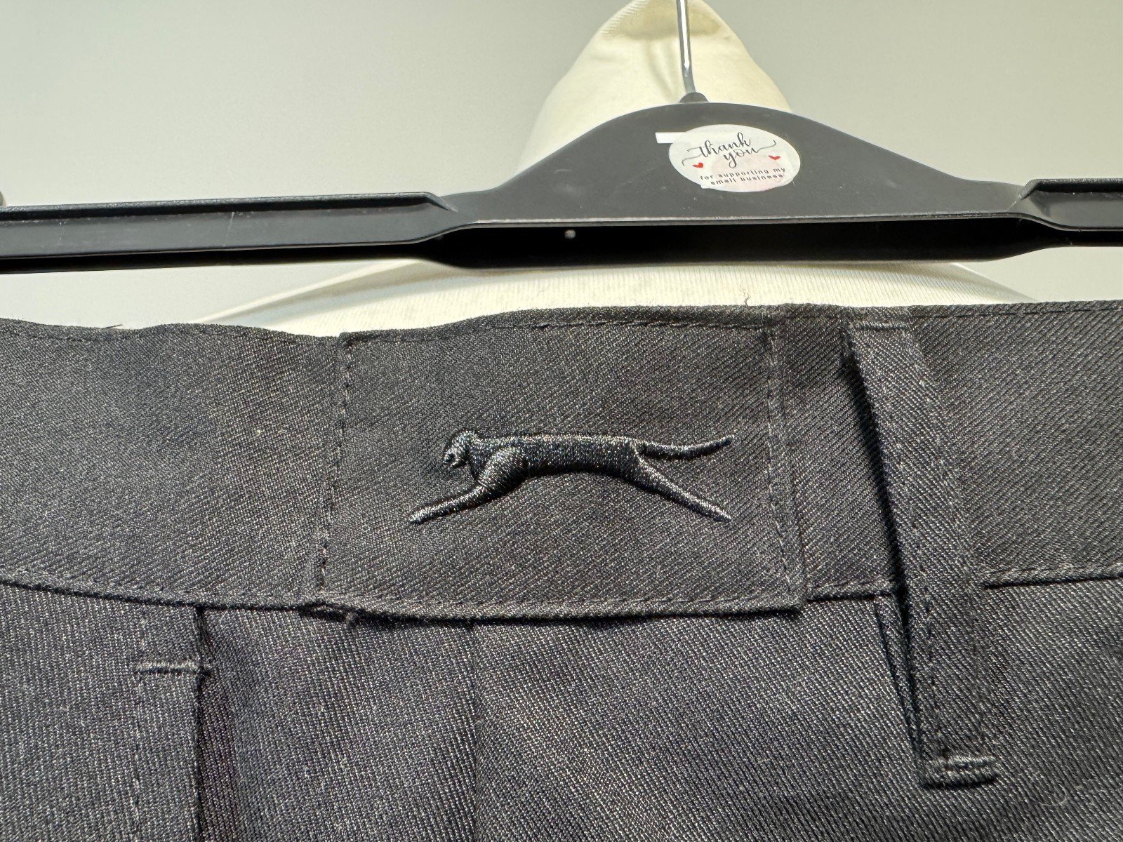 SLAZENGER STRAIGHT LEG CHINO TROUSERS WITH LOGO W34 L31