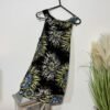 Wallis Black Floral Waterfall Halter Neck Sleeveless Top Size S