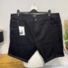 BOOHOOMAN BLACK SKINNY STRETCH DENIM SHORTS W44