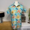 Bench Sky Blue Floral Short Sleeve Shirt Size L