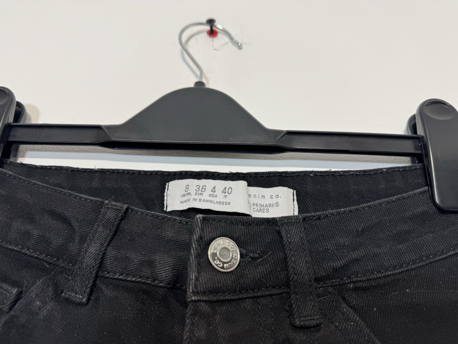 Black Raw Edge High Waisted Denim Shorts Size 8