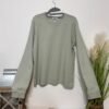 COS Pale Green Cotton Relaxed Fit Jersey Long Sleeve Top Size M