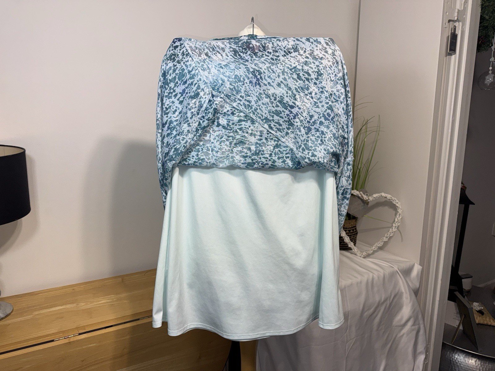 Damart Jade Floral Lined A-line Skirt