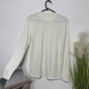 Ecru Fleece Lined Long Sleeve Crew Neck Jersey Top Size S
