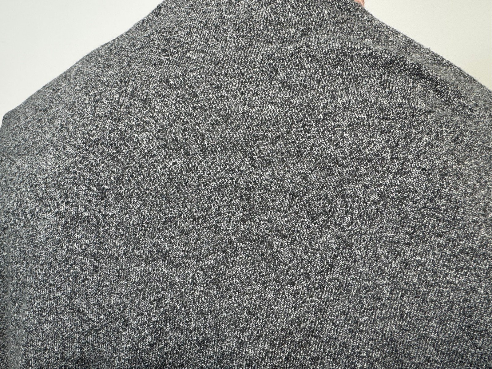 GREY TEXTURED KNIT CREW NECK JUMPER SIZE 2XL