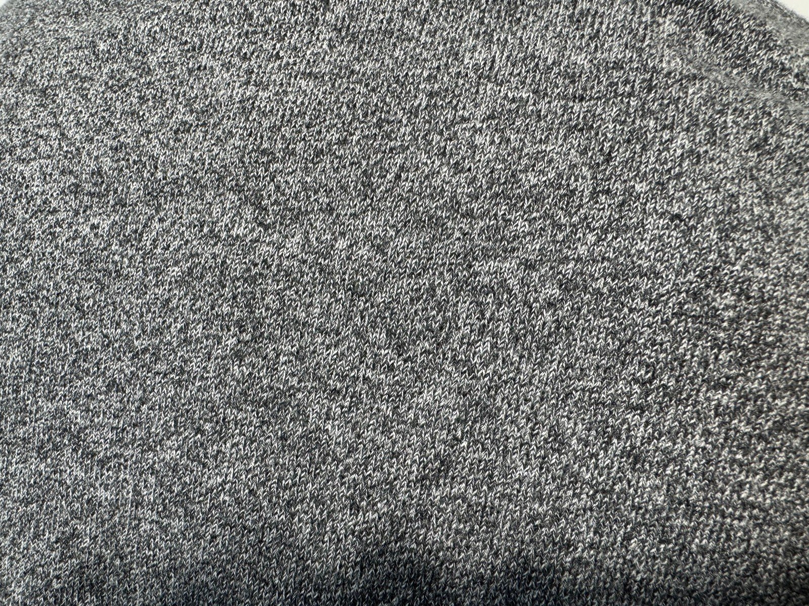 GREY TEXTURED KNIT CREW NECK JUMPER SIZE 2XL