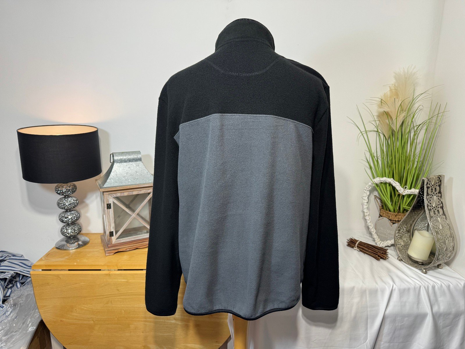 M&S 1/4 Popper High Neck Fleece Size XL