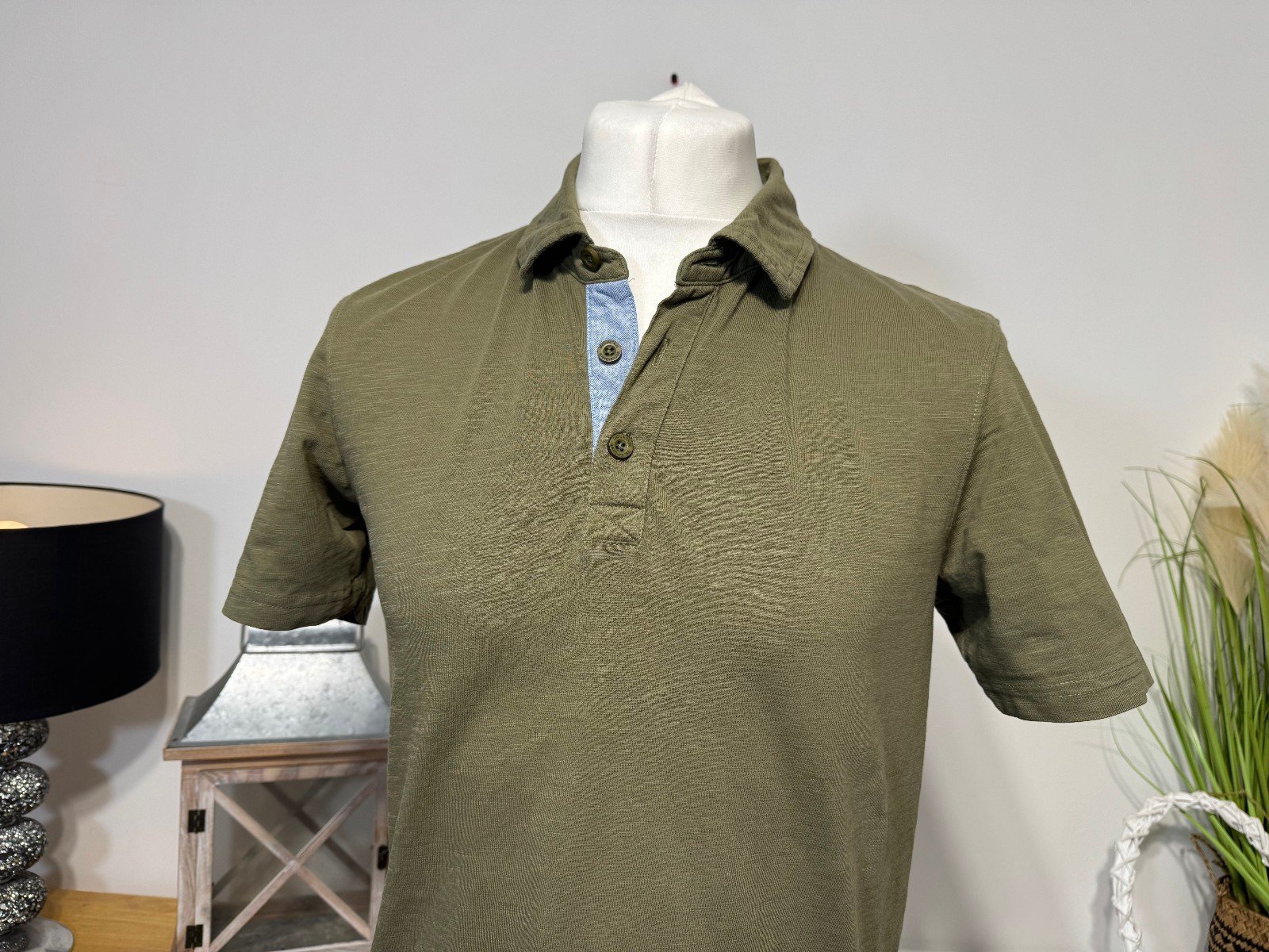 Mountain Warehouse Kharki Organic Cotton Polo Top Size S