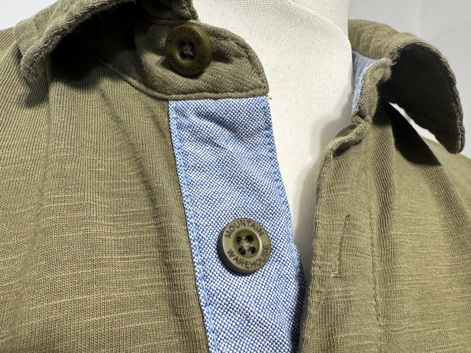 Mountain Warehouse Kharki Organic Cotton Polo Top Size S