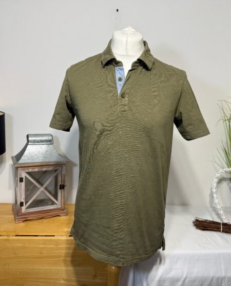 Mountain Warehouse Kharki Organic Cotton Polo Top Size S