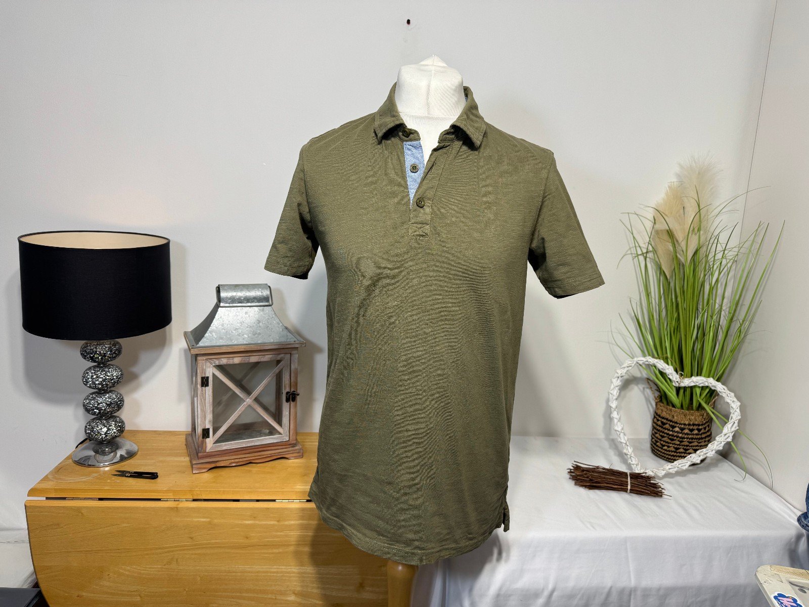 Mountain Warehouse Kharki Organic Cotton Polo Top Size S
