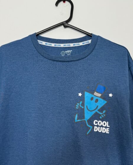 Mr Men Mr Cool Blue Graphic T-Shirt Size L